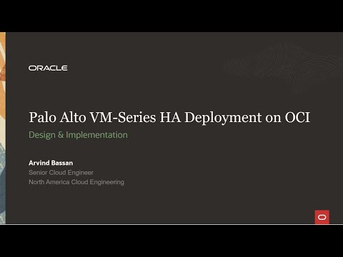 Palo Alto VM Series HA Deployment on OCI