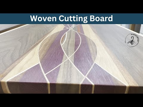 Create a Unique Wood Cutting Board with a Woven Design (woodworking gifts for christmas)