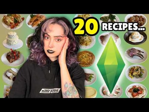 I made EVERY Gourmet Sims 4 Base Game Recipe... IRL