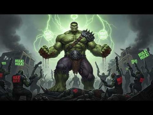 What If Hulk Was Turned Into An Ork Warboss In Warhammer 40K?
