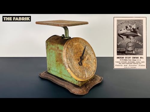 1950's Family Kitchen Scale 'Columbia' ⚖️ Restoration