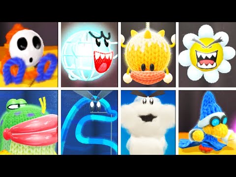 Yoshi's Woolly World - All Enemies (Scrapbook Theatre)