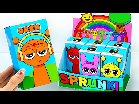 💖Paper DIY💖 UNBOXING The LARGEST Incredibox SPRUNKI MYSTERY BOX ! NEW Pinki X Oren Blind Box | ASMR
