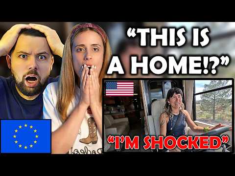 European Girl Reacts to European Tries American RV Life for the First Time