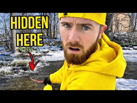 Magnet Fishing Found What Someone NEVER Wanted Found in This Frozen Creek!