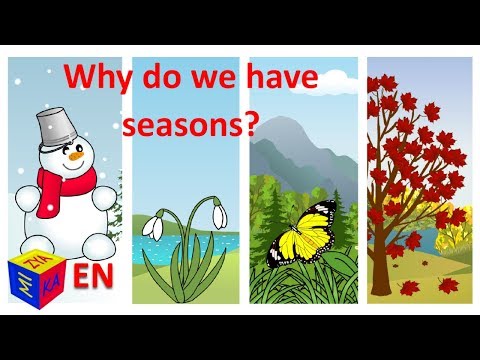 Why seasons change for kids and how seasons happen. Why questions for kids
