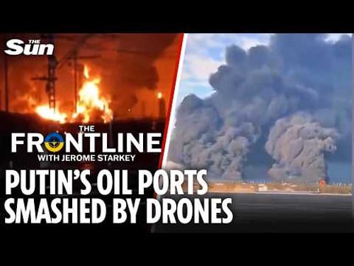 Ukraine HAMMERS Russian oil in triple strike on Baltics as Putin's precious icebreaker is sunk