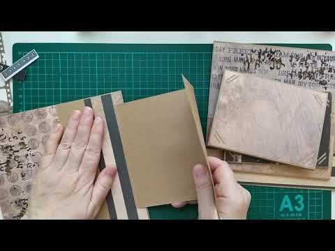 Мужской альбом из обрезков/оформление разворота/скрапбукинг