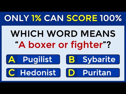 Only 1% Can Pass This Test | Match The VOCABULARY Words #23