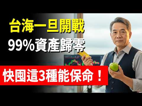 2026台海若出現最壞局面,你的存款還安全嗎?這3種戰時硬通貨現在就要準備!