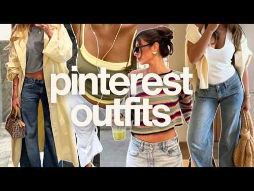 Recreating PINTEREST OUTFITS for SPRING 🛵⭐️🍃 (with clothing I already own!)