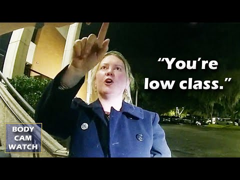 Entitled Woman Ridicules Officers, Convinced She's Above the Law
