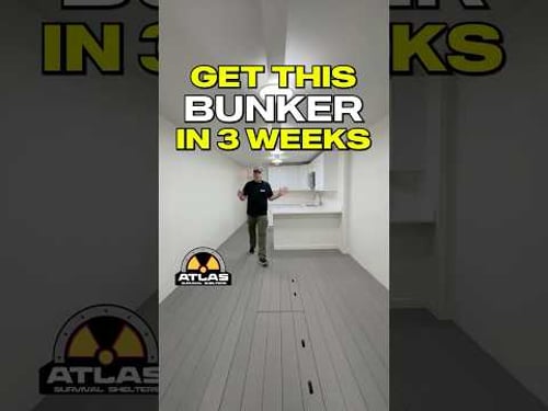 10x50 Platinum Series Modular Underground Bunker #atlasSurvivalShelters