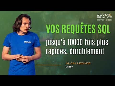 Your SQL queries up to 10,000 times faster, sustainably. - Alain LESAGE (DALIBO)