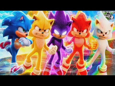 Welche Sonic-Film-Transformation ist in GTA 5 am schnellsten? (Sonic Movie Mod)