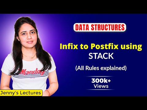 3.5 Infix to Postfix Conversion Rules using Stack | Data structures Tutorials