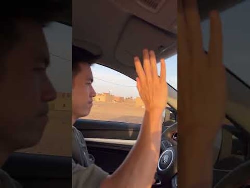 Driving in the dunes of the Sahara