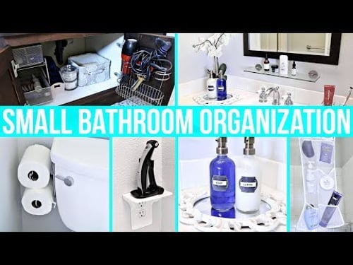 Small Bathroom Organization Ideas!