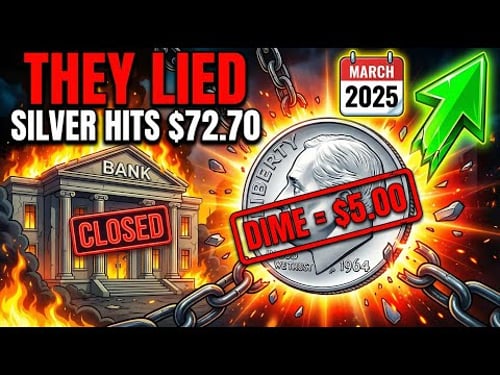 It's Happening: Silver Hits $72.70 — Your Dime Is Now Worth $5 (Why $100 Is Coming Before March )