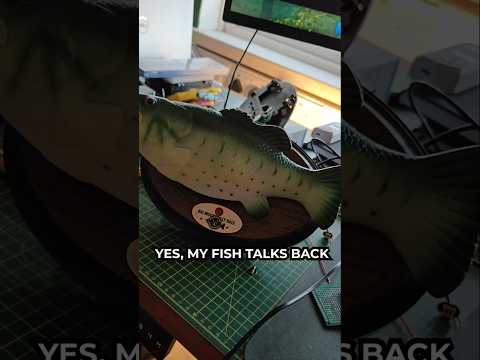 My Fish Tells Jokes with AI π€―π #homeassistant #openai #esp32 #billybass #shorts