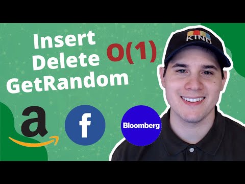 Amazon Coding Question - Insert Delete GetRandom O(1)