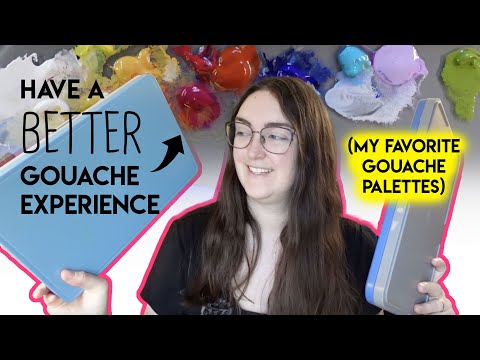 The BEST palettes for Gouache ✶ Stay Wet Palettes: How to Setup, My favorites & tips