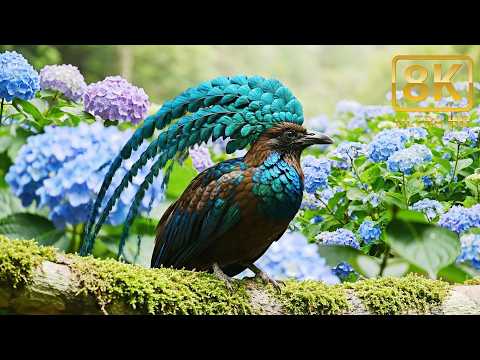 🕊️🌿 Most Beautiful Tropical Birds | Amazing Birds Chirp | Stress Relief | Relaxing | 4K ASMR 🌈🎶