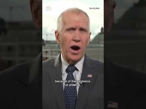 Sen. Tillis on Trump's tariffs on Canada #shorts