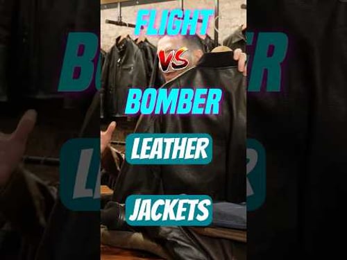 What IS a Leather Bomber Jacket? (vs Flight Jackets)