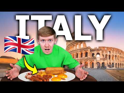 I Tried British Food in ITALY