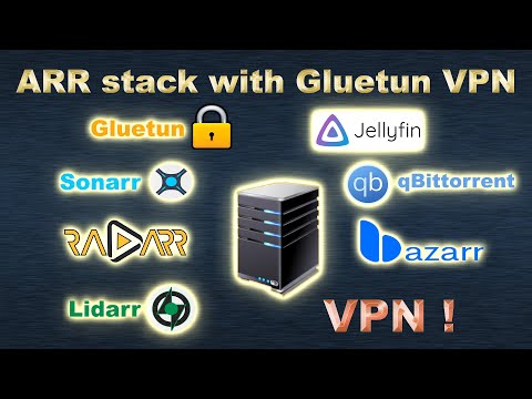 ARR stack with Gluetun VPN (build your personal docker-compose.yml file)