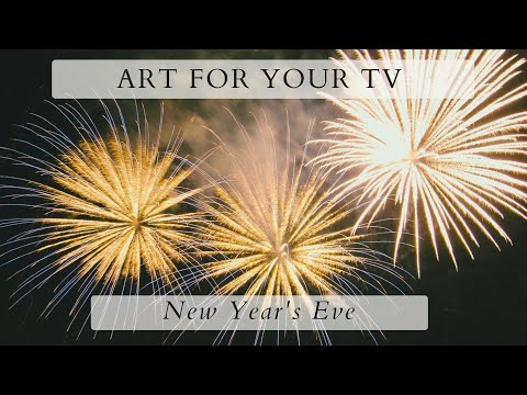New Year's Party Screensaver | TV Art New Year Theme Slideshow | 1 Hr 4K HD Photos