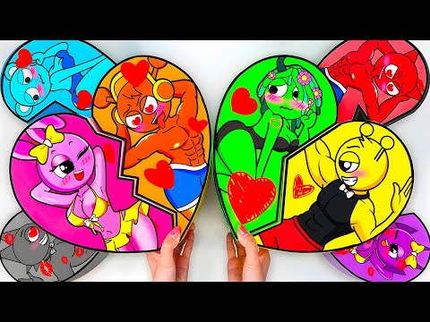 💖Paper DIY💖 Incredibox COUPLE Love SPRUNKI SUS MOD Blind Box Unboxing | How To Make Blind Bag | ASMR