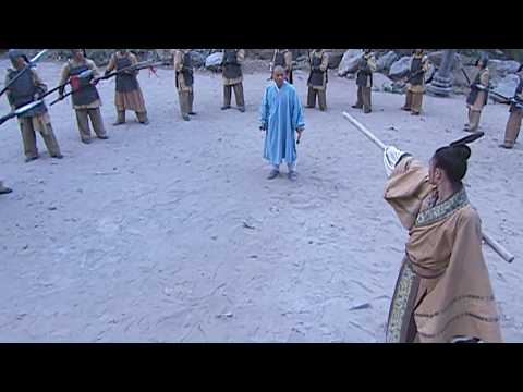 A martial arts master challenged a Shaolin monk, but was defeated by the monk!