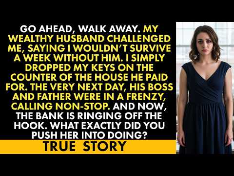 "My Wealthy Husband Said I Couldn’t Live Without Him—Watch Me Build My Own Empire"
