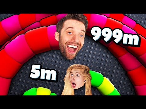 BENX und ELINA vs. WELT RANGLISTEN SPIELER in SLITHER.IO