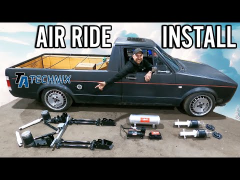 TA TECHNIX 4 Link Conversion! Mk1 Caddy Air Ride install!