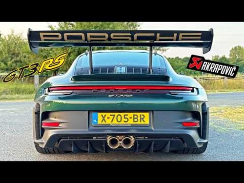 Porsche 911 992 GT3 RS AKRAPOVIC // 300KM/H REVIEW on AUTOBAHN