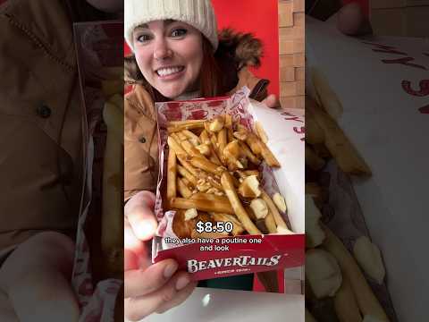 Everything I ate my first day in Canada! #foodie #shorts #eating #canada #poutine #canadian