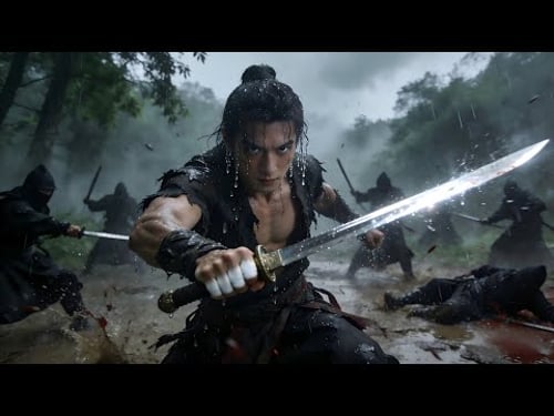 Villains night attack young man. He is kungfu master, defeats them easily!