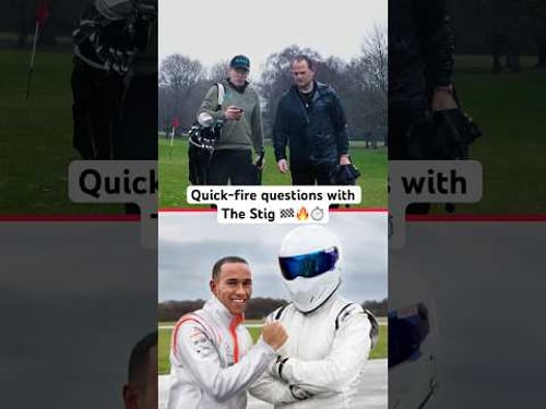 Quick-fire questions with THE STIG! #topgear #thestig #f1 #formula1