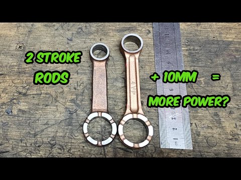 2 STROKE Long Rod Conversion | Plus My Cylinder Broke - 100MPH Moped Challenge