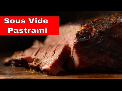 Free Brisket Pastrami Recipe. Cooked in a Smoker and Sous Vide.