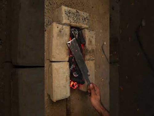 Dozens of drill bit turned into a Machete