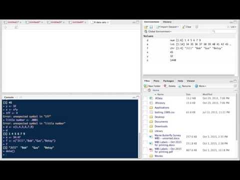 Introduction to R Studio; Basic Summary Statistics