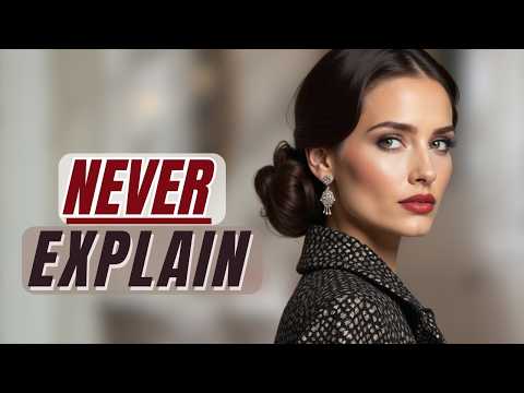 8 Things Elegant People Never Explain (And Why They Command Respect)