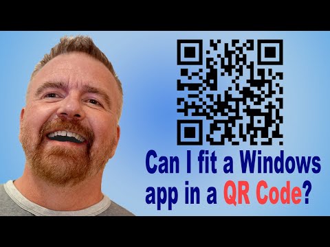 Can you fit an Entire Windows App inside a QRCode?