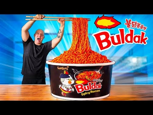 I MADE GIANT Buldak! (Instant Noodles)