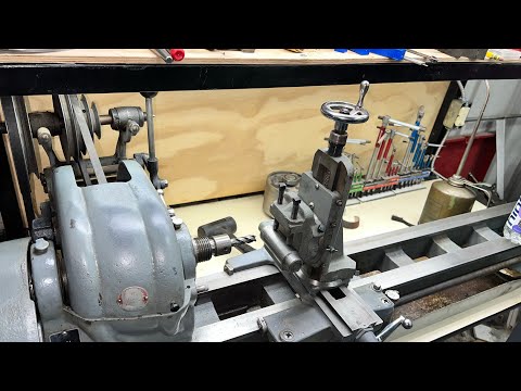 Milling attachment on older, atlas lathe.