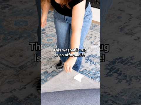 This washable rug has been a total win: budget-friendly, stain-resistant, fits in my machine!